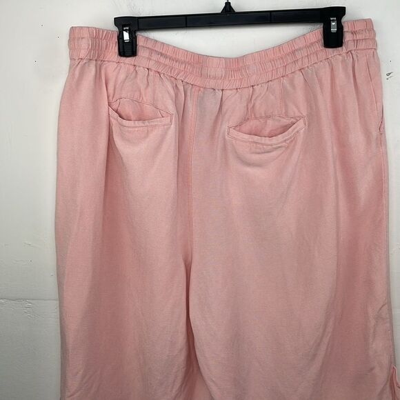 Lane Bryant Linen Ruffle-Hem Crop Pants size 18/20 - Picture 6 of 13